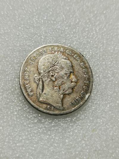 天下钱庄专场欢迎参拍 - 1879奥匈帝国弗朗茨约瑟夫一世1弗林银币