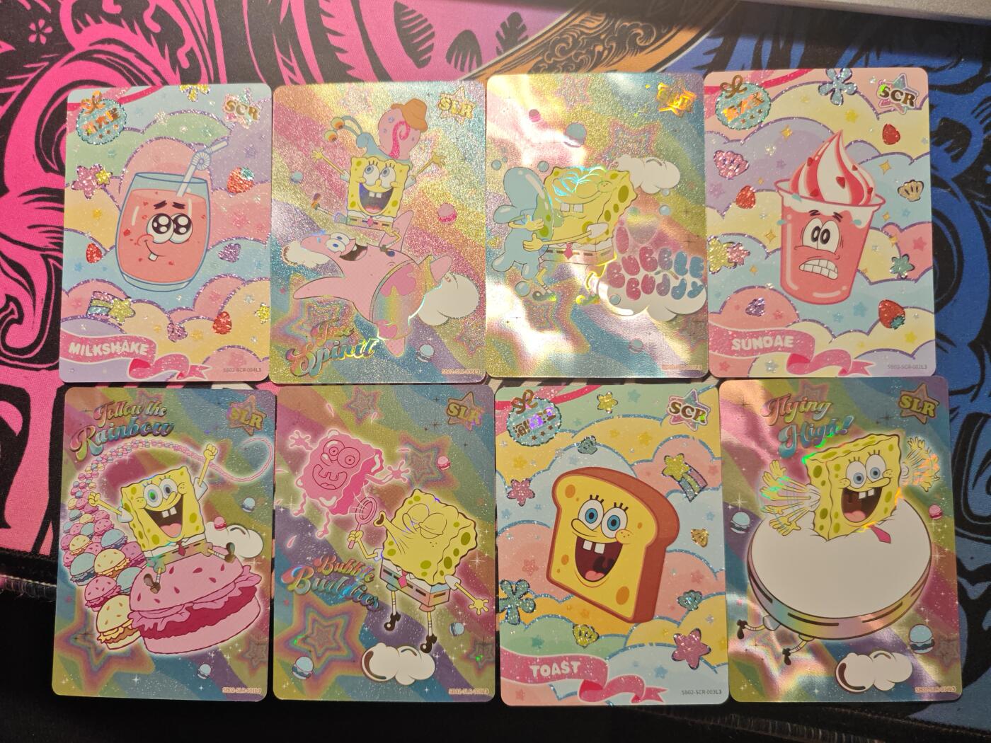 卡牌实验室开始第六次实验 【打包】卡游海绵宝宝各种卡位×15