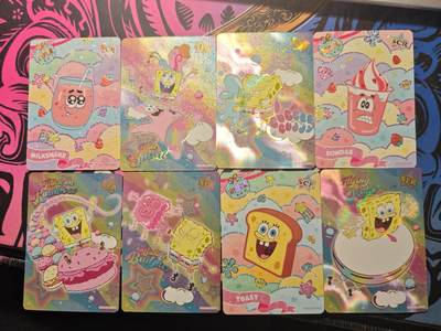 卡牌实验室开始第六次实验 - 【打包】卡游海绵宝宝各种卡位×15