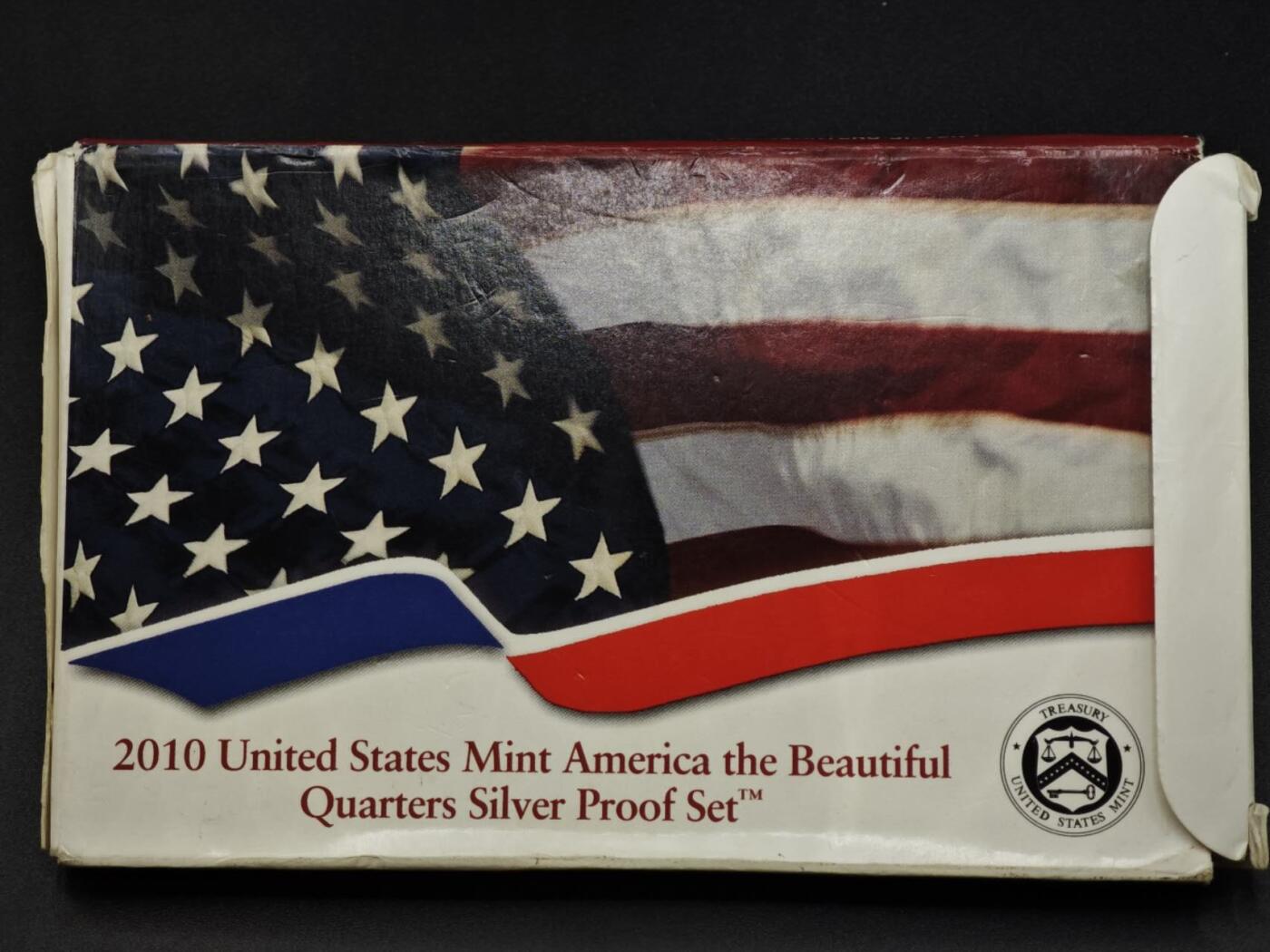 【淘币小摊】实时拍第八百二十二拍   银币套币场   满百包邮可预留二周 每周一统一发货   美国2010年25分国家公园精制银币5枚套原盒原证900银每枚重6.25克银价373