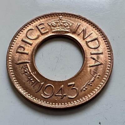 🌹外币初藏🌹🐯2025年第138场  每周二四六晚8️⃣点 接代拍 - 英属印度1943年一派沙—3