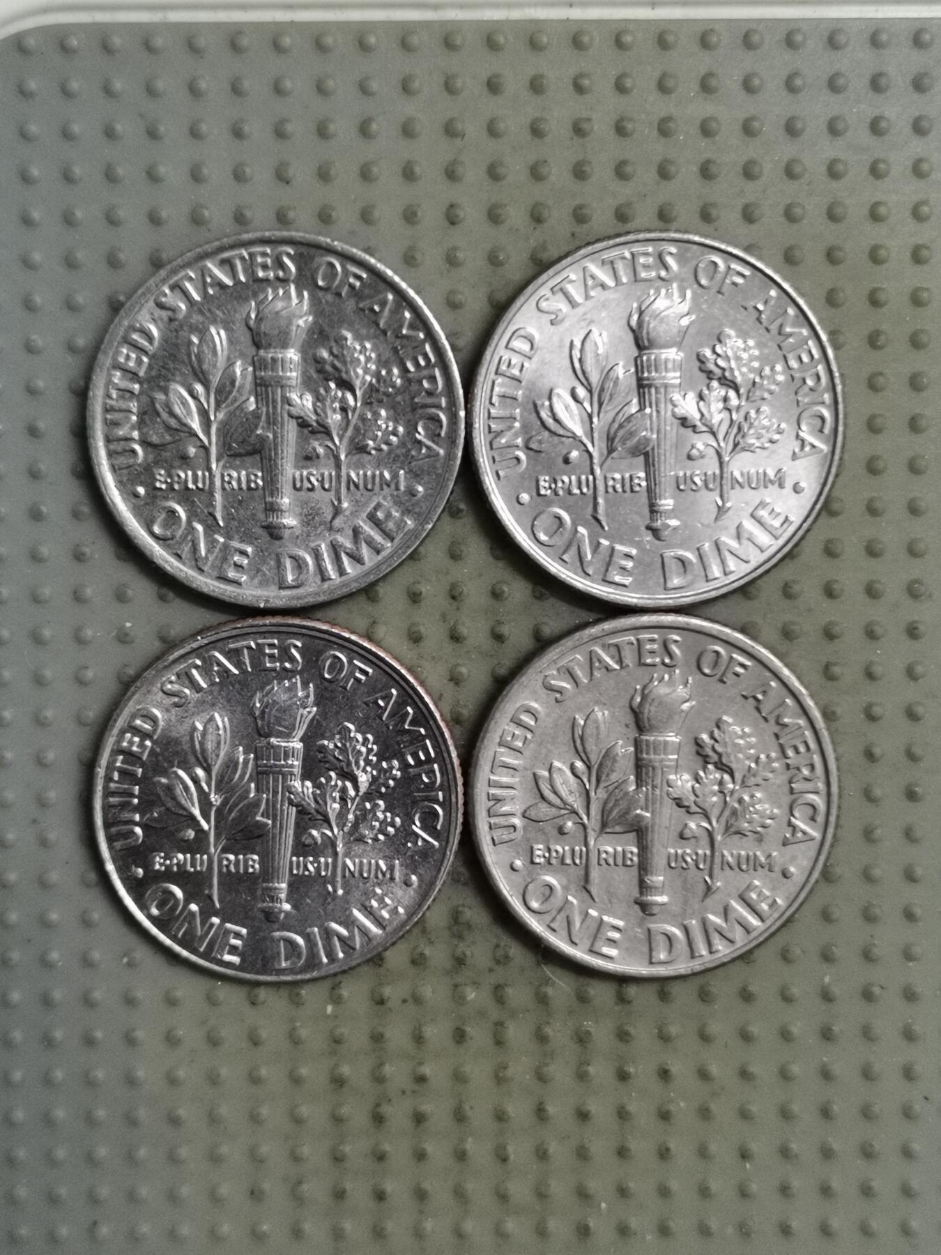 2025年第135场各国散币拍卖（总第135场） 美国10美分4枚