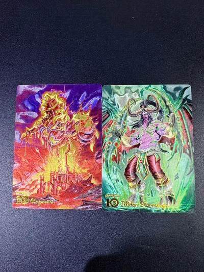 NO.17 好又多金牌大场，新店点关注不迷路！每周一站式配齐，方便凑单！（周6晚8点截拍，卖家送拍0抽成！） - 奇点卡牌 魔兽世界 拉格纳罗斯+伊利丹 粗闪一对