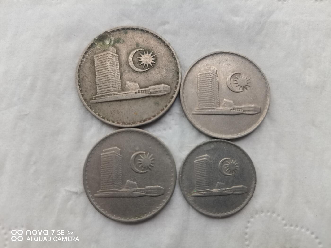 外国硬币 马来西亚硬币4枚