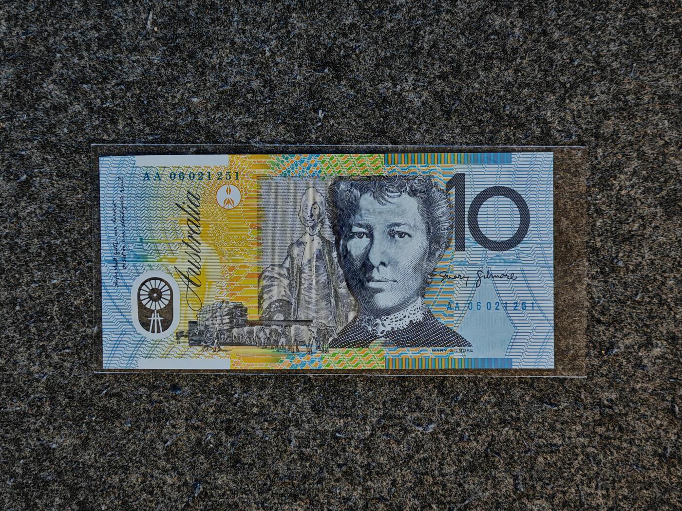 【礼羽收藏】🌏世界钱币拍卖第115期 （AA首冠）大洋洲，澳大利亚，2006年，10澳元，无47号码，全新UNC