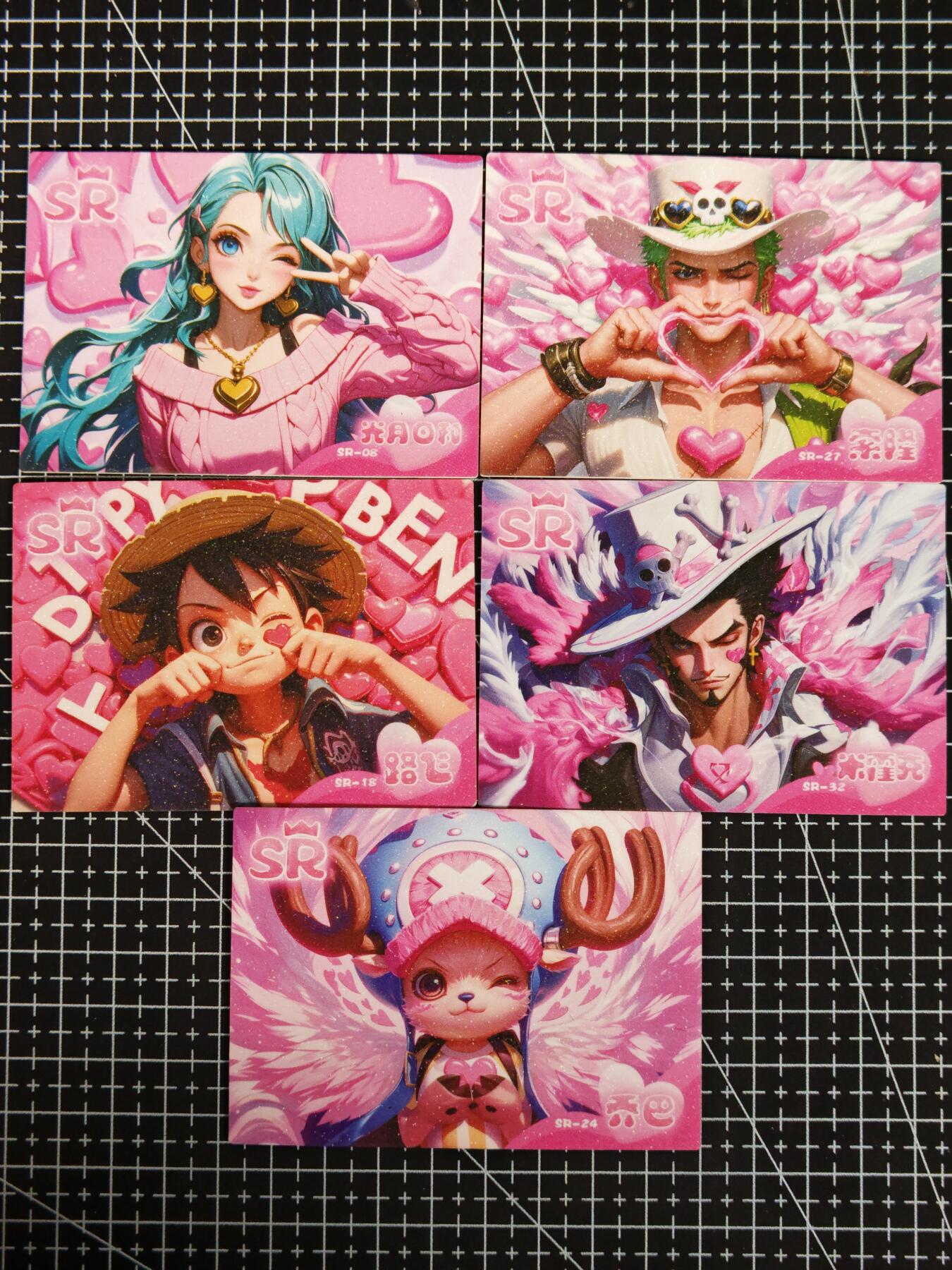 琦卡当当铺≯第24期★★各种小漏~支持寄存★★~【9点40结束】扫码加群抽[包邮券]~周二结束 远航文创-海贼王比心系列-SR-5张