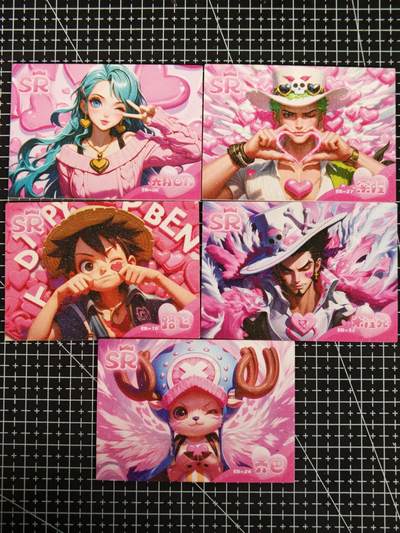 琦卡当当铺≯第24期★★各种小漏~支持寄存★★~【9点40结束】扫码加群抽[包邮券]~周二结束 - 远航文创-海贼王比心系列-SR-5张