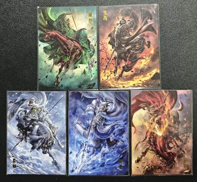 天玑星卡拍第147期《12.8周一截拍》持续收拍收评中 满赠卡需备注 - 三国演义 五虎上将 普卡 五张