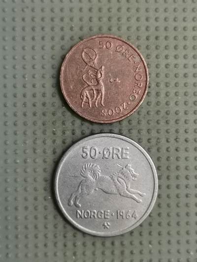 2025年第134场各国散币拍卖（总第134场） - 挪威50欧尔2枚