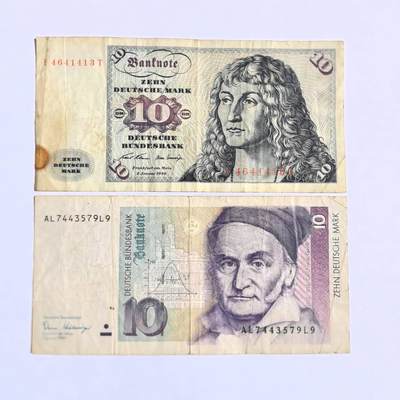 各国外币第101期 - 德国10马克2张