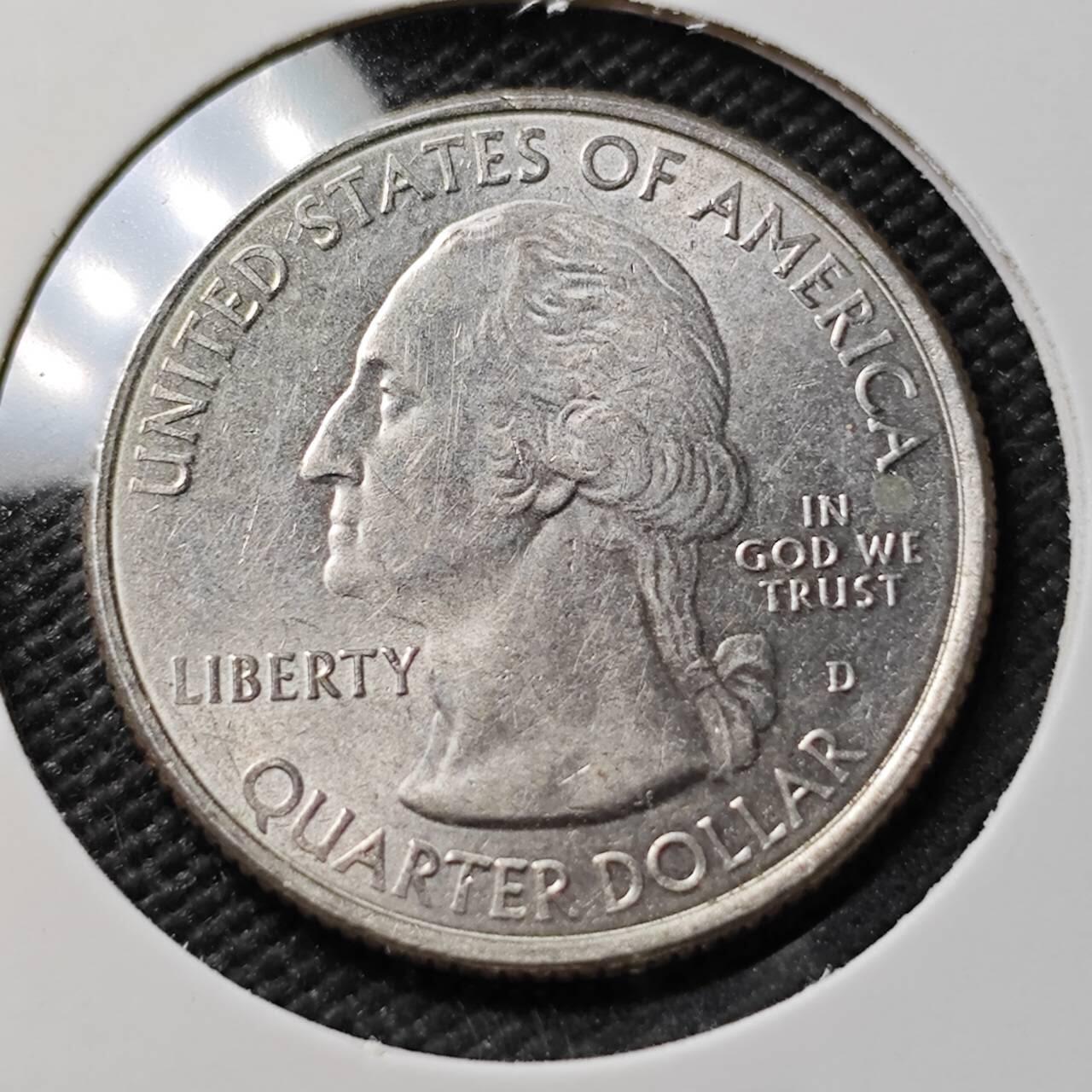 KK钱币收藏小铺 第376期  2月预留时间 周末发货  美国25分纪念币 好品