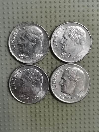 2025年第135场各国散币拍卖（总第135场） - 美国10美分4枚