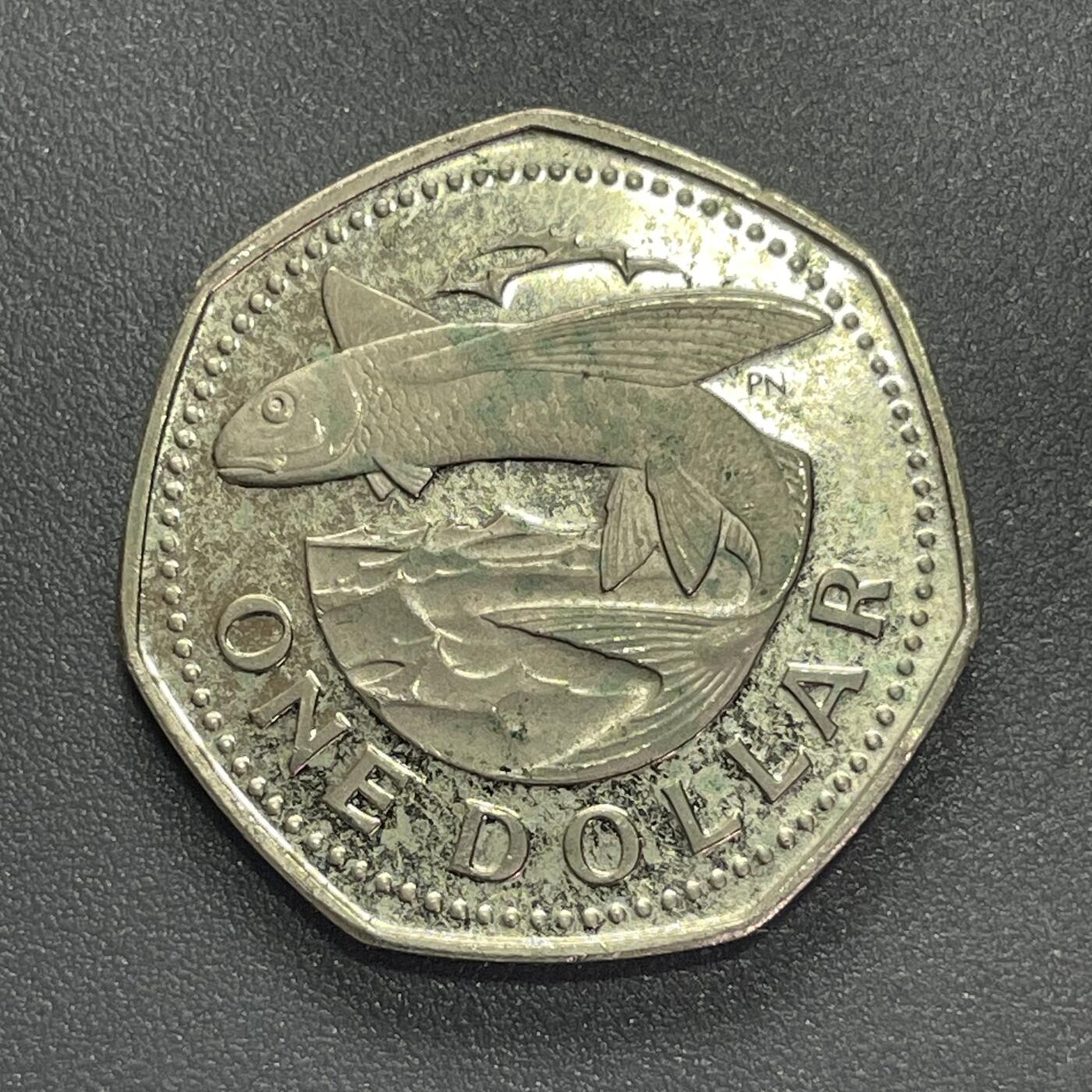 回流1215 巴巴多斯1973年1元 飞鱼