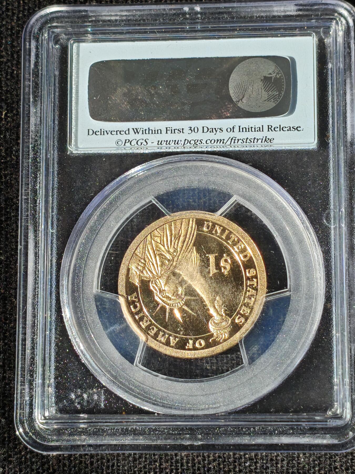 刘世昌艺术品销售中心～虎踞龙蟠*金杨在线联拍群第511期 美国2013年“总统系列～威廉.霍华德.塔夫脱”精制纪念币【初打】（PCGS   PR69DC   串号：27342917）1枚。