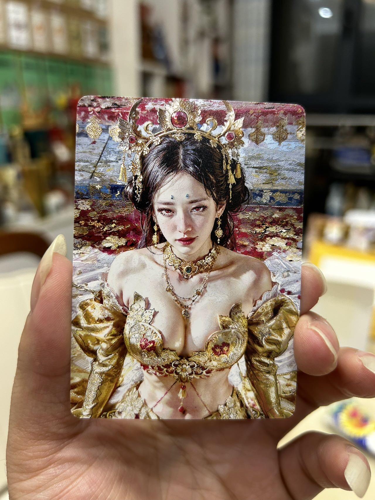 喜灰玩卡首拍第一期免佣金 燎原炎卡ST-Brush刷子老师大头卡一套三张精雕普卡