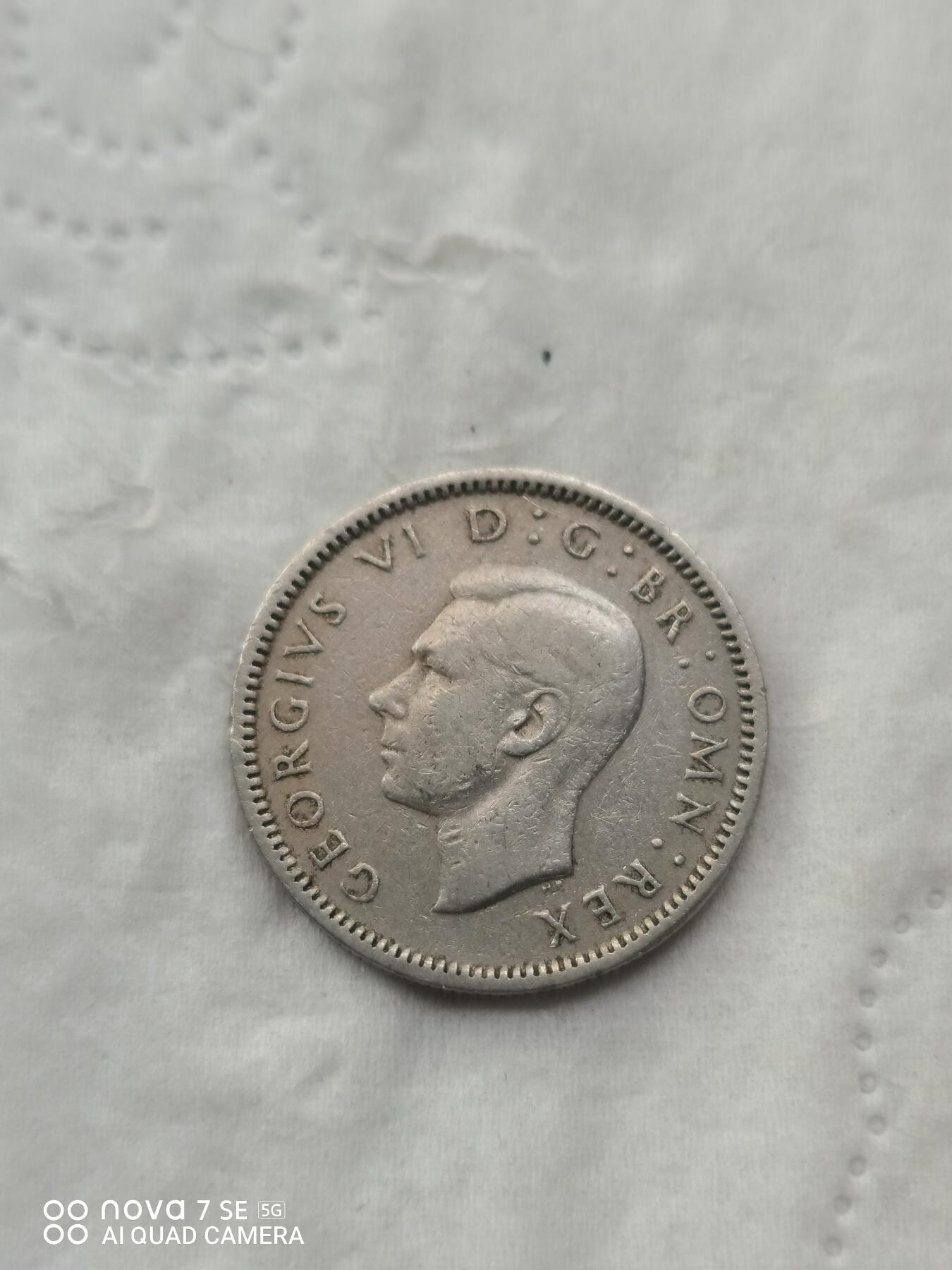 外国硬币 48年英国6便士