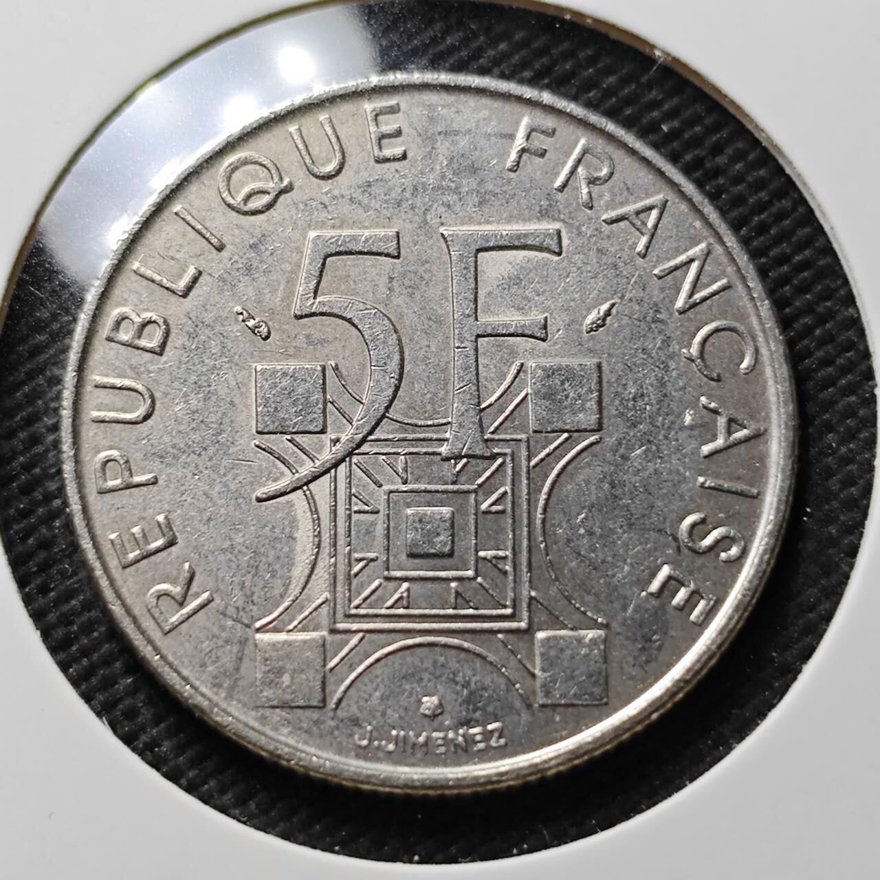 KK钱币收藏小铺 第376期  2月预留时间 周末发货  法国5法郎纪念币