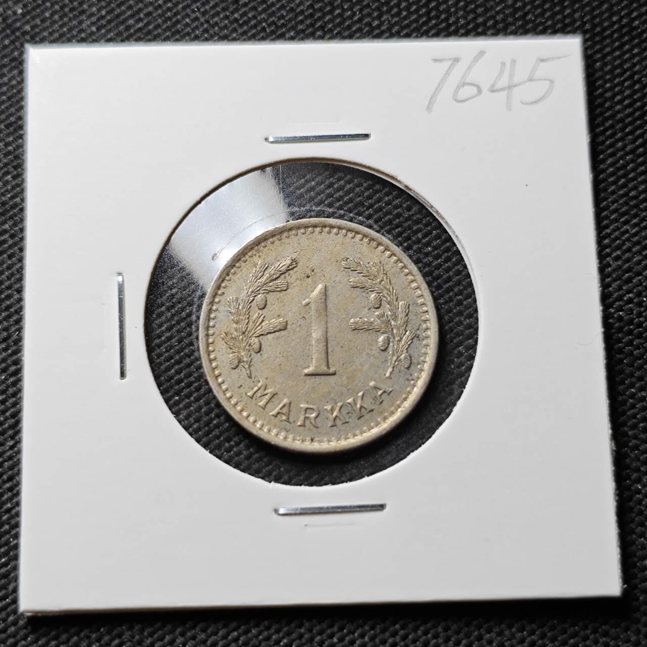 KK钱币收藏小铺 第376期  2月预留时间 周末发货  1940芬兰1马克