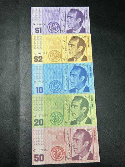 《外钞收藏家》第五百九十二期（精选场）（本平台长期征集拍品、欢迎藏友们联系合作） - 赫特河公国纪念钞一套 全新UNC