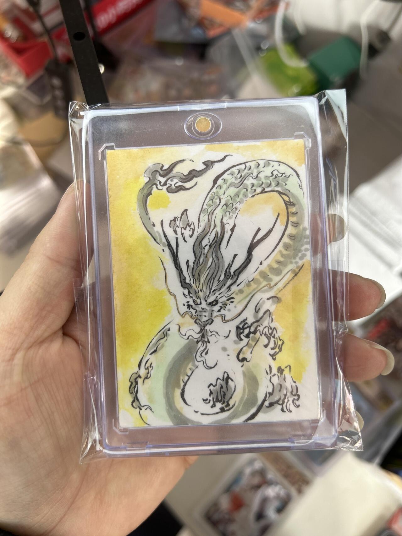 喜灰玩卡首拍第一期免佣金 沈鑫老师手绘卡一张