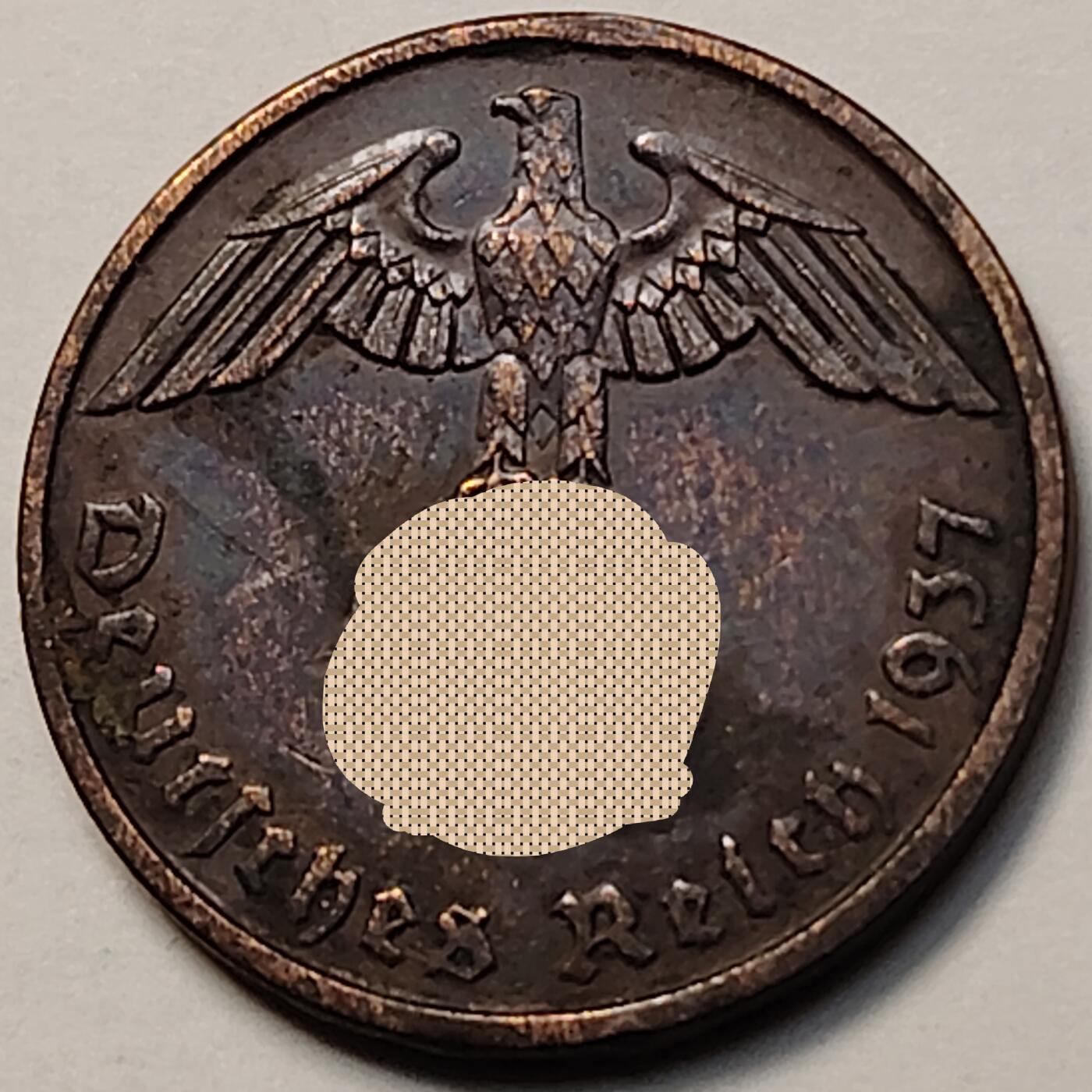 布加迪🐬～世界钱币(上海)🌾第 263 期 /  各国套币和散币 德国🇩🇪 1937年 2芬尼