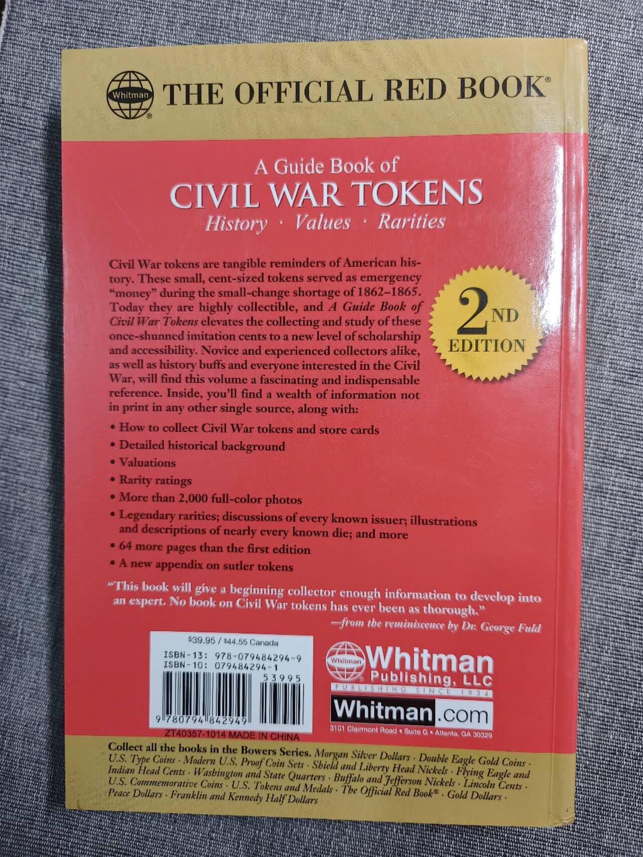 美国南北战争时期代用币目录官方红宝书包括宣传币商店代用币及其他