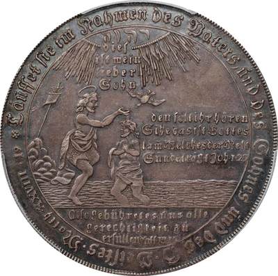 PCGS评级AU53德国哈尔茨1753年洗礼泰勒银元 - PCGS评级AU53德国哈尔茨1753年洗礼泰勒银元