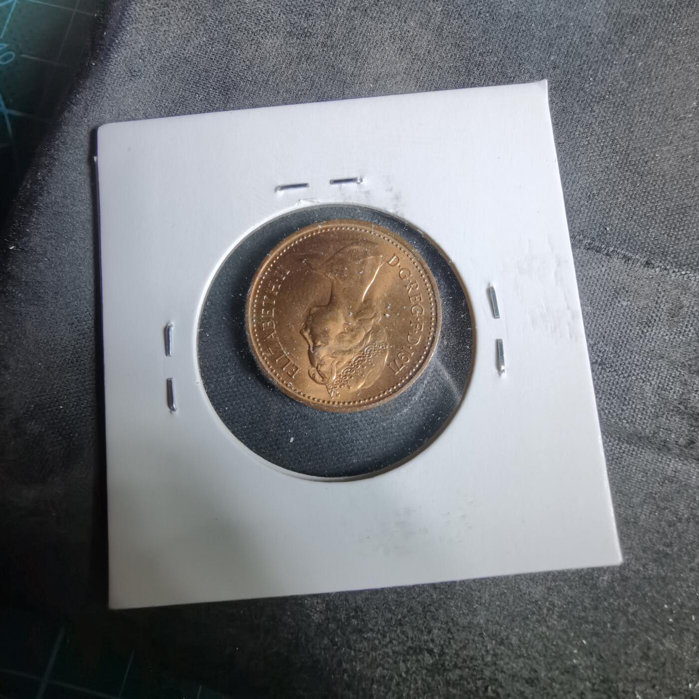 沼泽如烟--第925场 英国1971年1便士