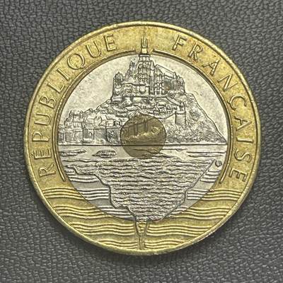 回流1208 - 法国1993年20法郎纪念圣米希歇尔修道院三金属币 1993年获得了国际造币厂协会（IACA）的“年度最佳流通纪念币奖”