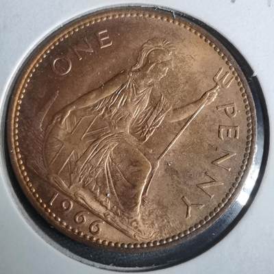 沼泽如烟--第925场 - 英国1966年1便士