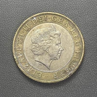 回流1208 - 英国1998年2英镑 齿轮科技 双金属硬币