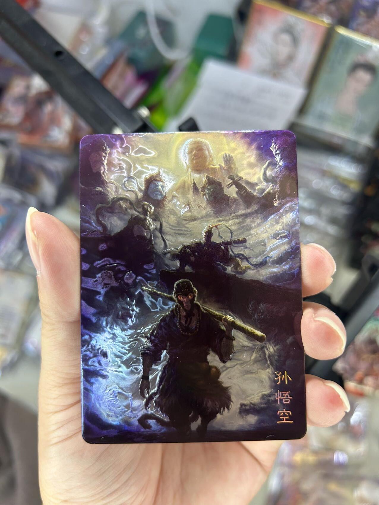 喜灰玩卡首拍第一期免佣金 百里卡牌西游记特卡云中七子首次聚义，光刻工艺一套7张超漂亮