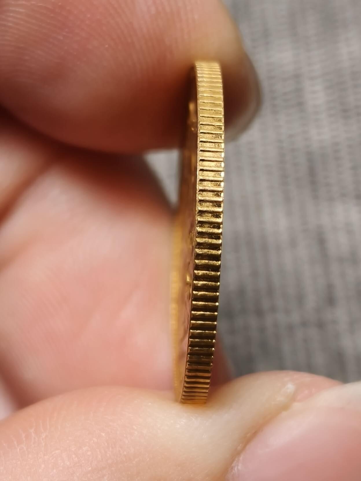 精制Matte1902年英国爱德华七世精制马剑索维林金币英镑