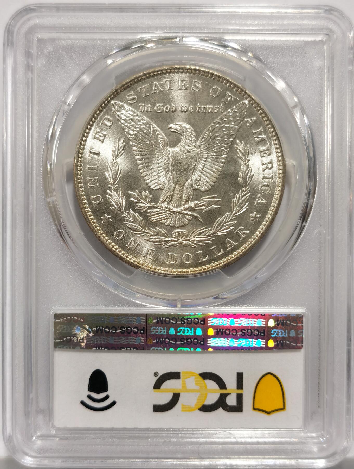 博洋堂藏家专场系列之美国钱币白金之夜专场②暨第152期（全场包邮）  PCGS MS66 美国1887 摩根 车轮光 打制精美