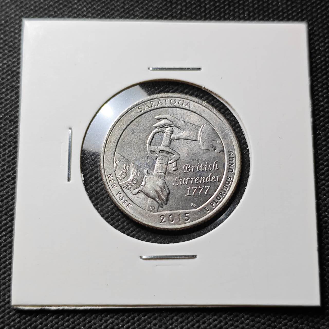 KK钱币收藏小铺 第376期  2月预留时间 周末发货  2015美国25分纪念币 好品