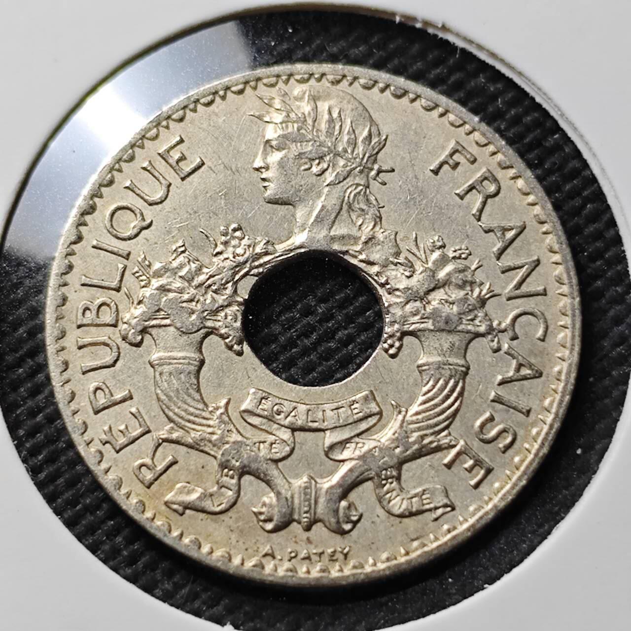 KK钱币收藏小铺 第376期  2月预留时间 周末发货  1938法属印支5分