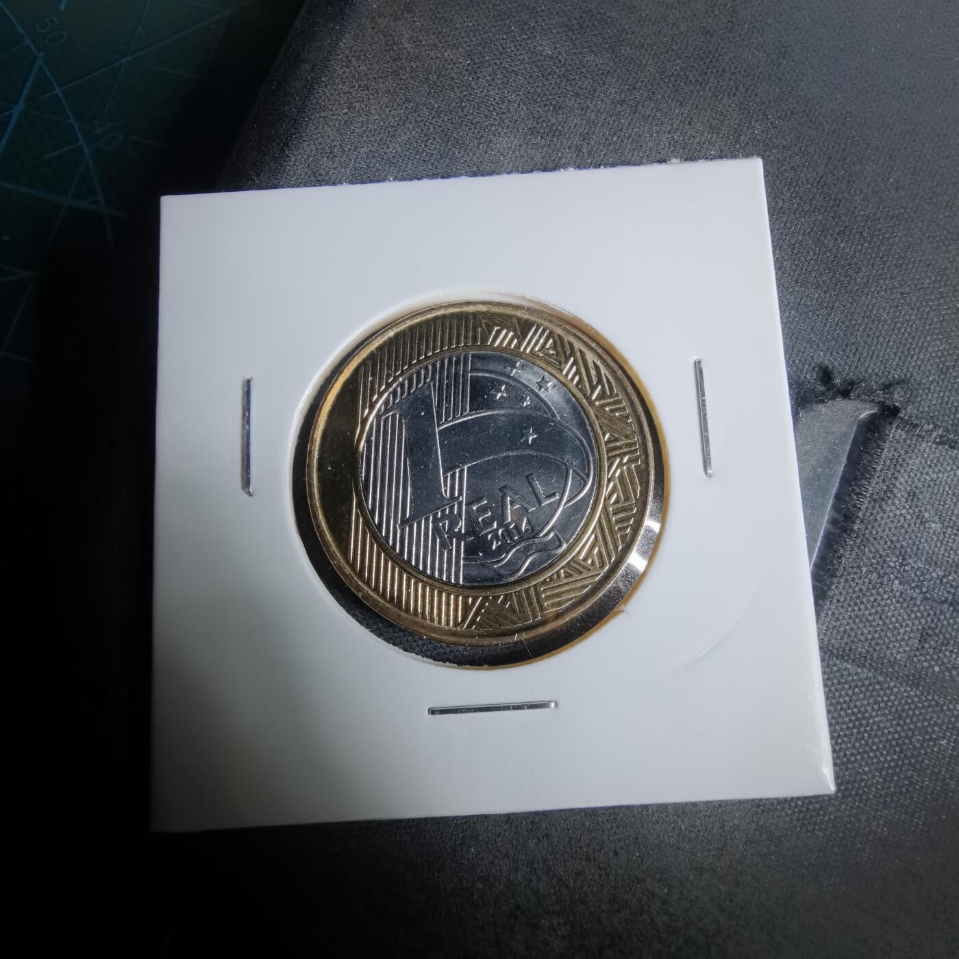 沼泽如烟--第925场 巴西2014年1瑞尔纪念币