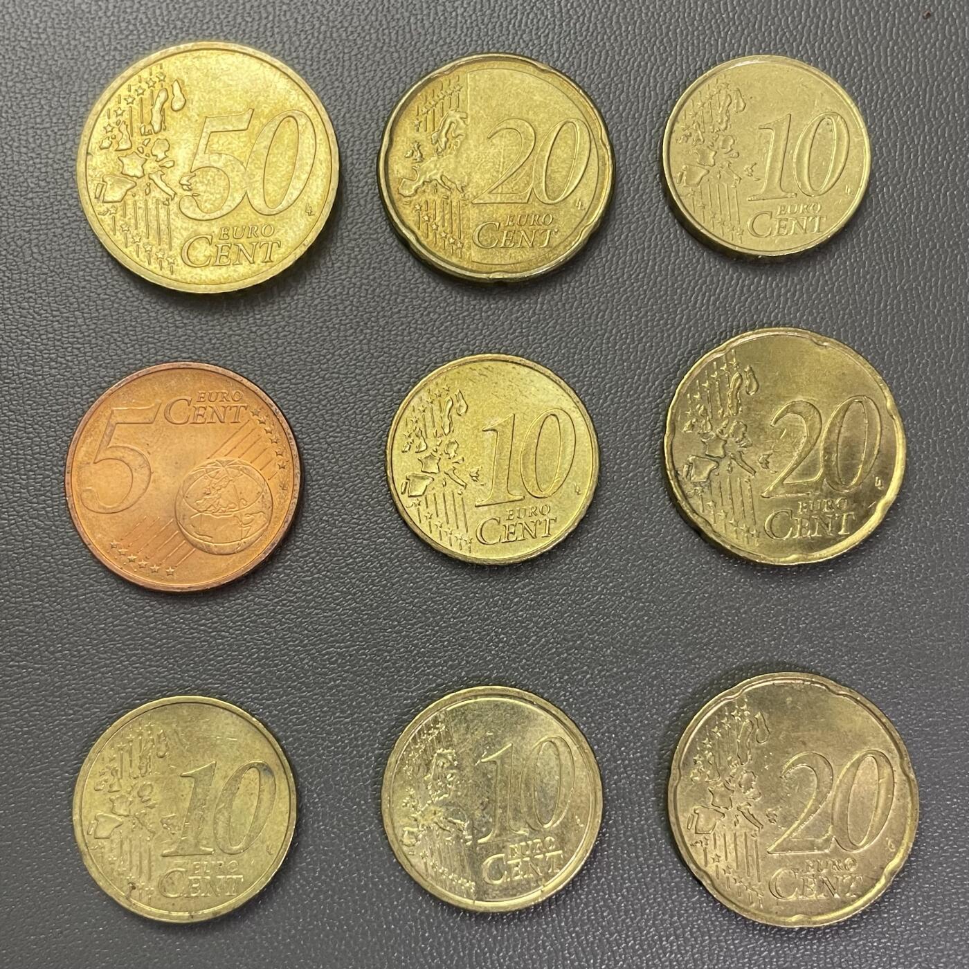 回流1208 欧分一组9枚