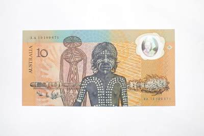 古楚泉社世界钱币专场NO.2 - 全新澳大利亚1988年10元塑料纪念钞全程无4 AA冠带册-世界上第一张塑料钞