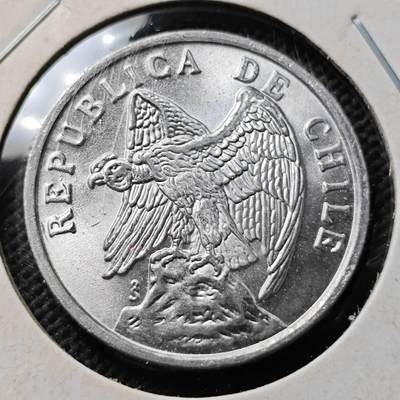 KK钱币收藏小铺 第376期  2月预留时间 周末发货 -  1975智利1比索 好品 拆卷品