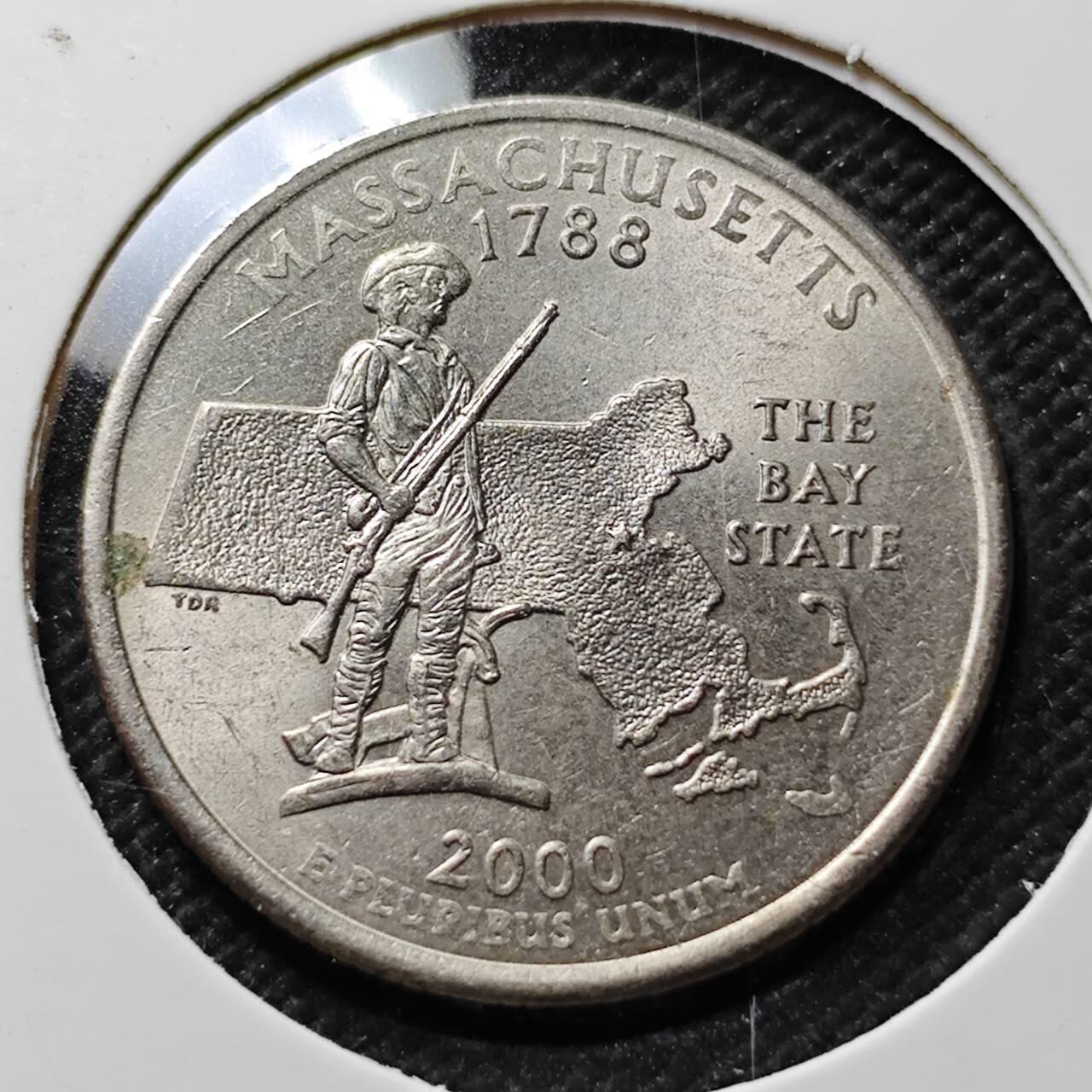 KK钱币收藏小铺 第376期  2月预留时间 周末发货  美国25分纪念币 好品