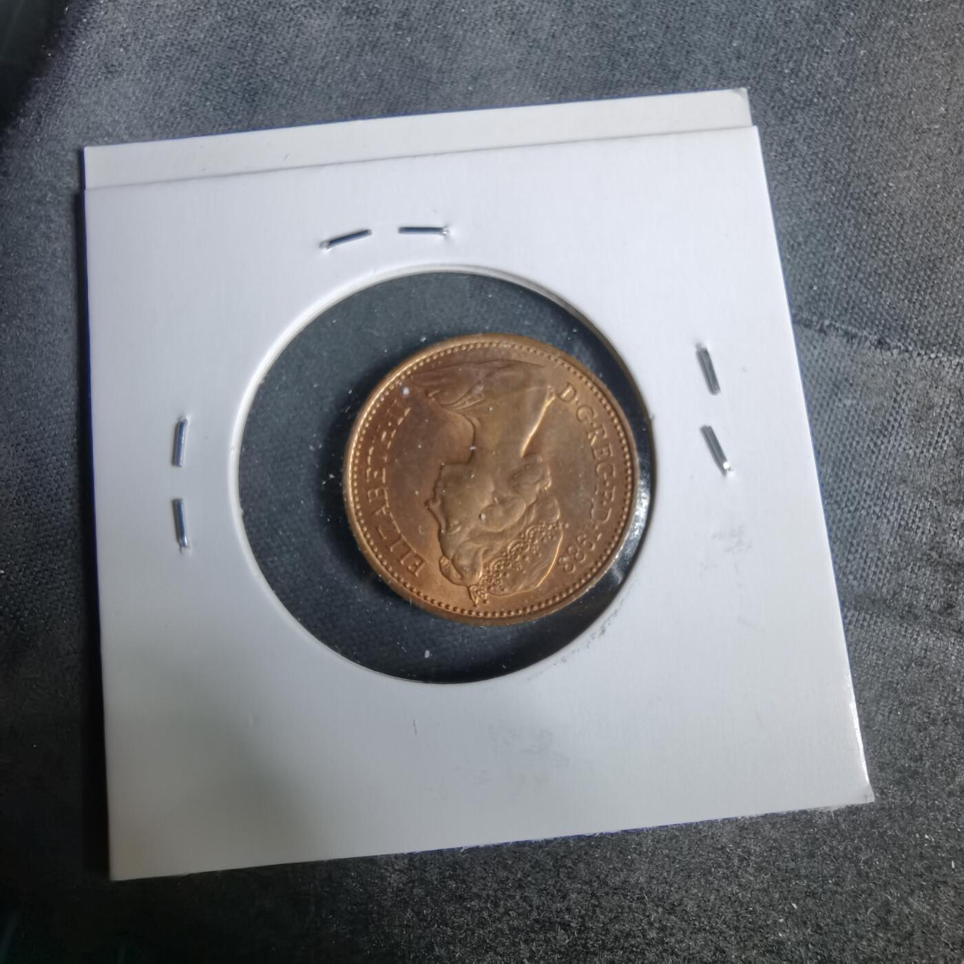 沼泽如烟--第925场 英国1983年1便士