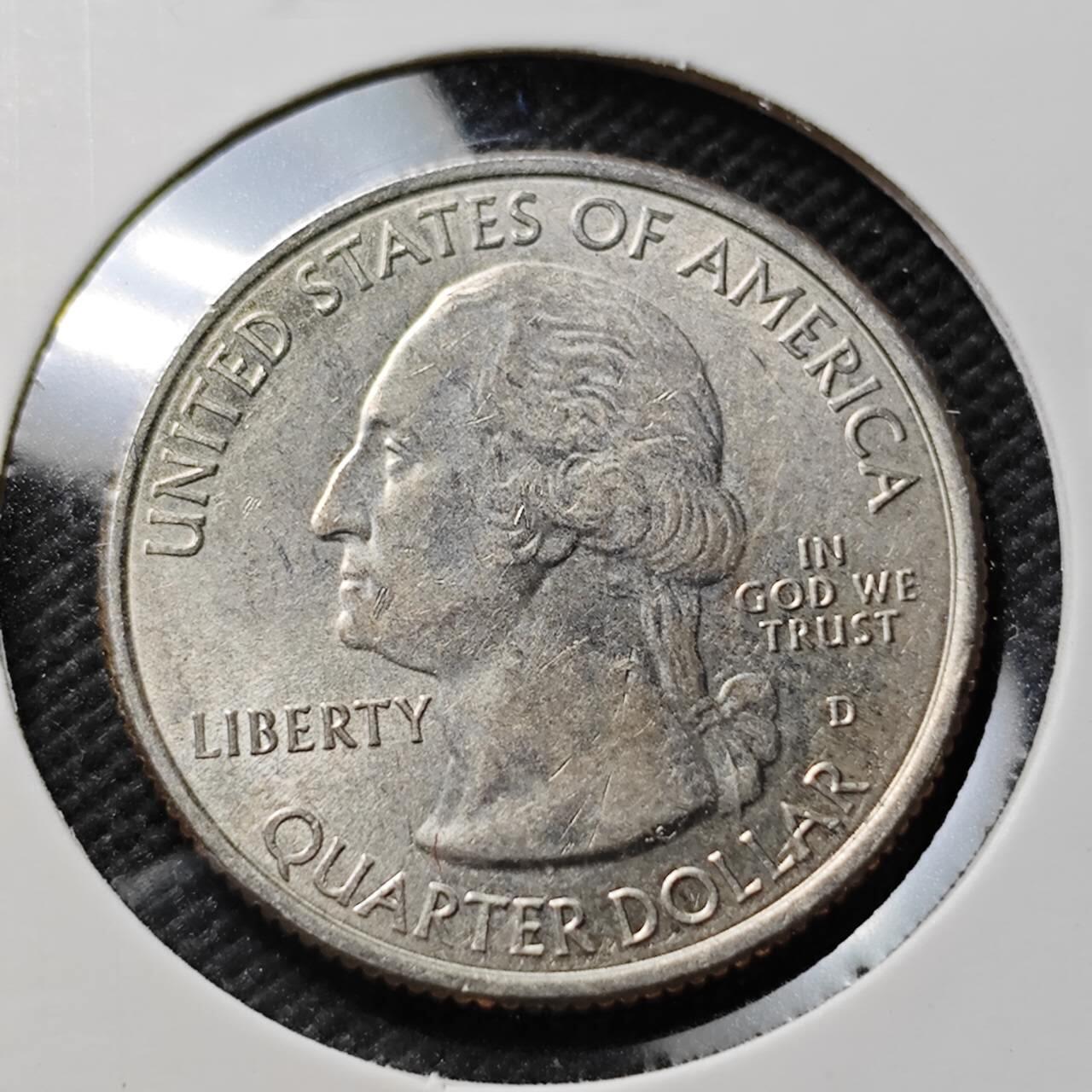 KK钱币收藏小铺 第376期  2月预留时间 周末发货  美国25分纪念币 好品