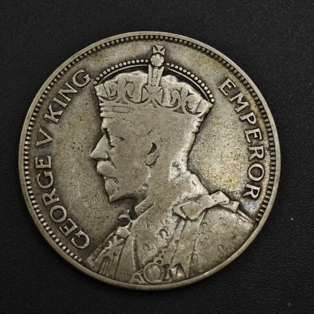 【淘币小摊】实时拍第八百二十二拍   银币套币场   满百包邮可预留二周 每周一统一发货   新西兰1934年乔治五世半克朗银币