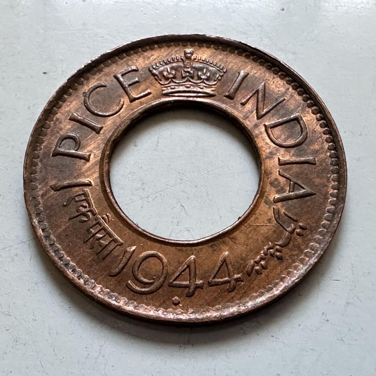 🌹外币初藏🌹🐯2025年第138场  每周二四六晚8️⃣点 接代拍 英属印度1944年一派沙