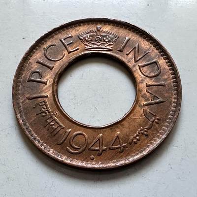 🌹外币初藏🌹🐯2025年第138场  每周二四六晚8️⃣点 接代拍 - 英属印度1944年一派沙