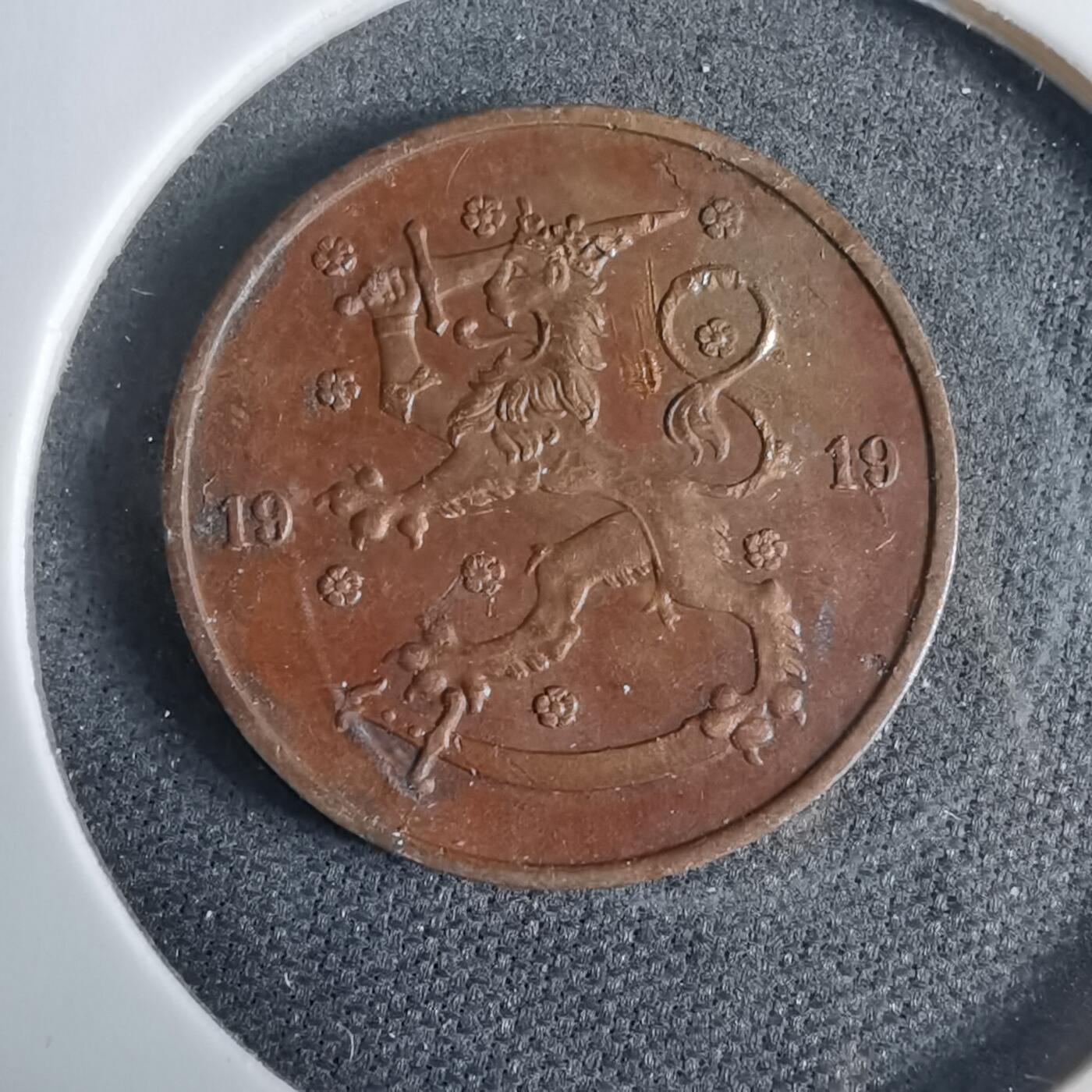 沼泽如烟--第925场 芬兰1919年5芬尼