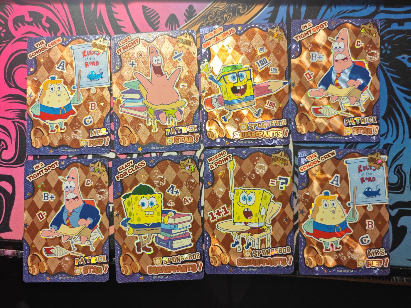 卡牌实验室开始第六次实验 【打包】卡游海绵宝宝SSR（蓝背）×19