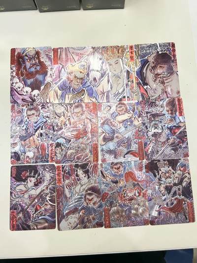 喜灰玩卡首拍第一期免佣金 - 燎原炎卡雕仙西游手绘复刻普卡一套27张