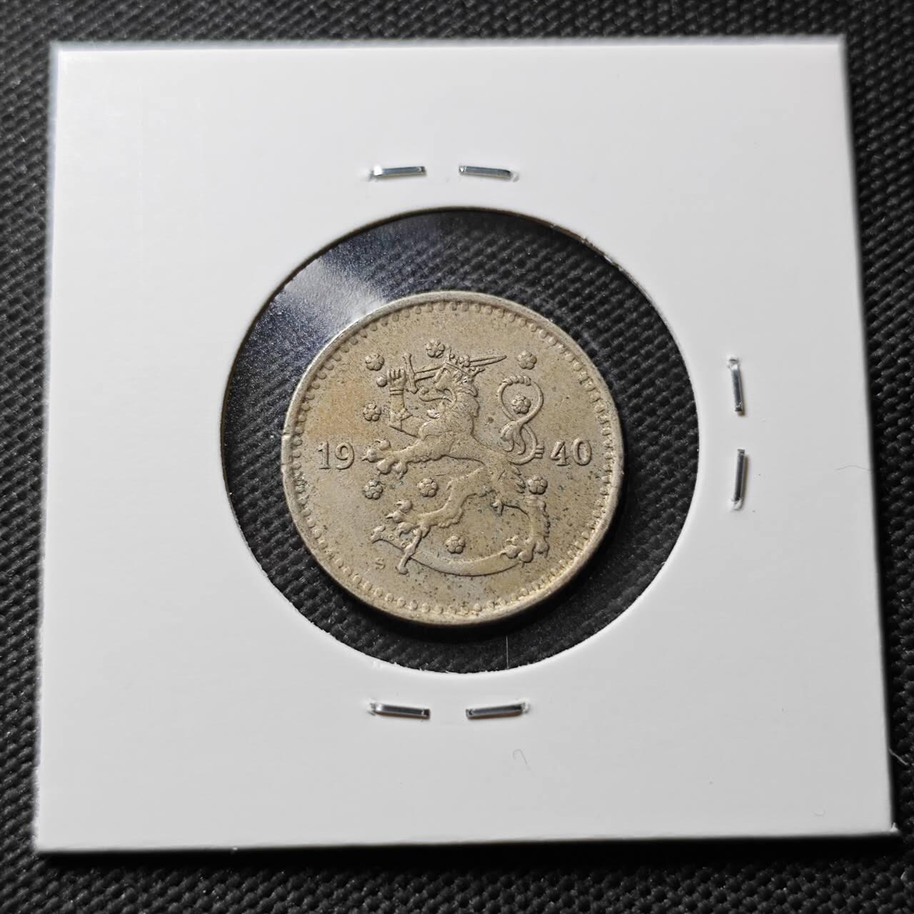 KK钱币收藏小铺 第376期  2月预留时间 周末发货  1940芬兰1马克